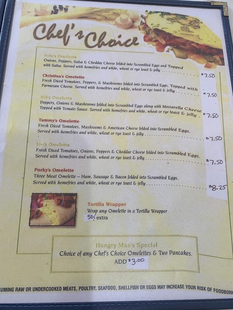 Palmer Diner Menu image 1